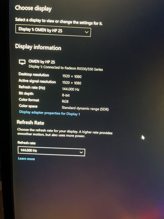 Pc Gaming+Monitor omen 144hz