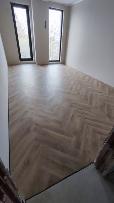 Монтаж на ламиниран ПАРКЕТ, SPC  рибена кост, шаврон