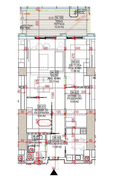 Продаётся квартивар!!! НОВОСТРОЙКА ЖК "Nest one" 2 комнатная 78,47кв,м
