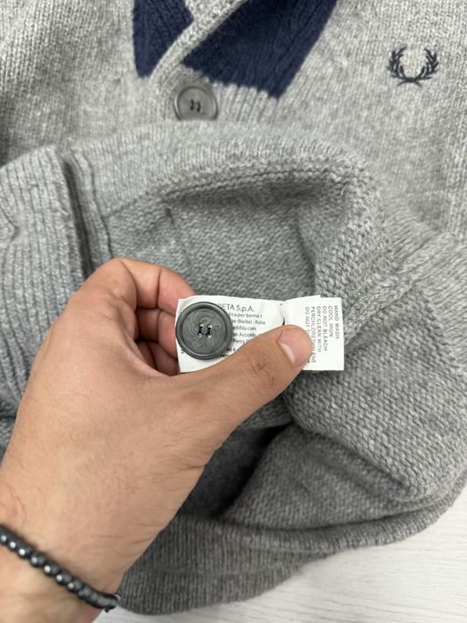 Fred Perry Вълнена Мъжка Жилетка / М / Оригинал