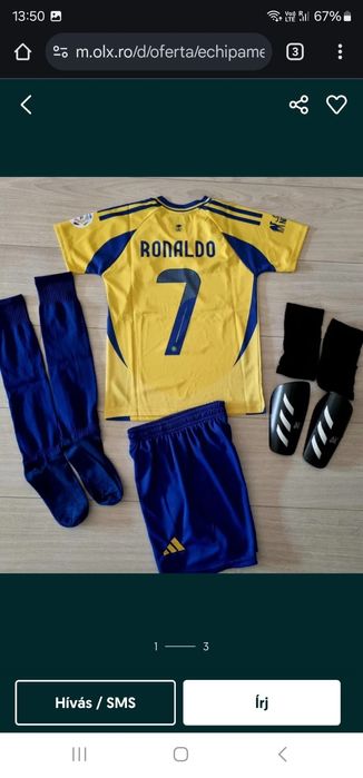 Echipamente fotbal  copii.Ronaldo Al Nassr si Portugalia