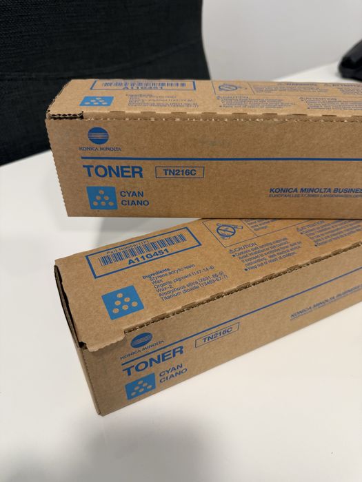Toner Original Yellow, Cyan si Black Konica Minolta