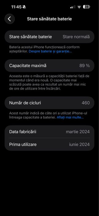 Iphone 15 pro max 256GB 89%sanatate