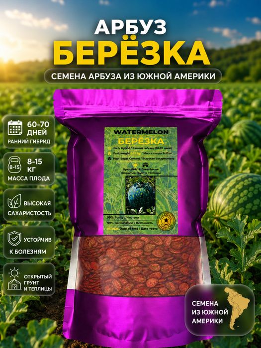 Семена Арбуза Березка 1кг 20000семян F1