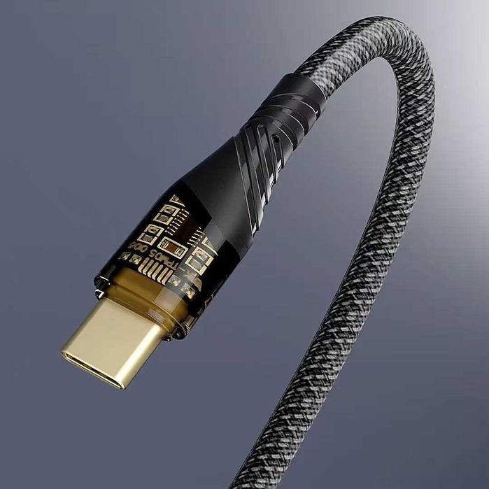 Cablu Încărcare USB-C Wyred by Monga Wyre 100C B, PD 100W 5A, 1m, Alb