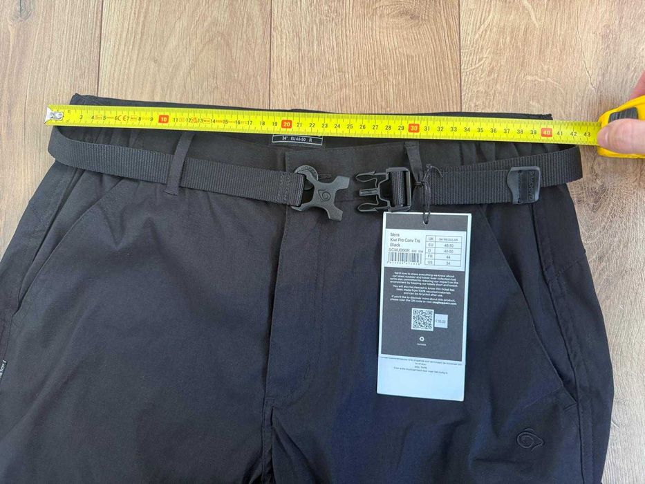 Nou Craghoppers 34 50 M barbati pantatoni softshell 2in1 lungi scurti