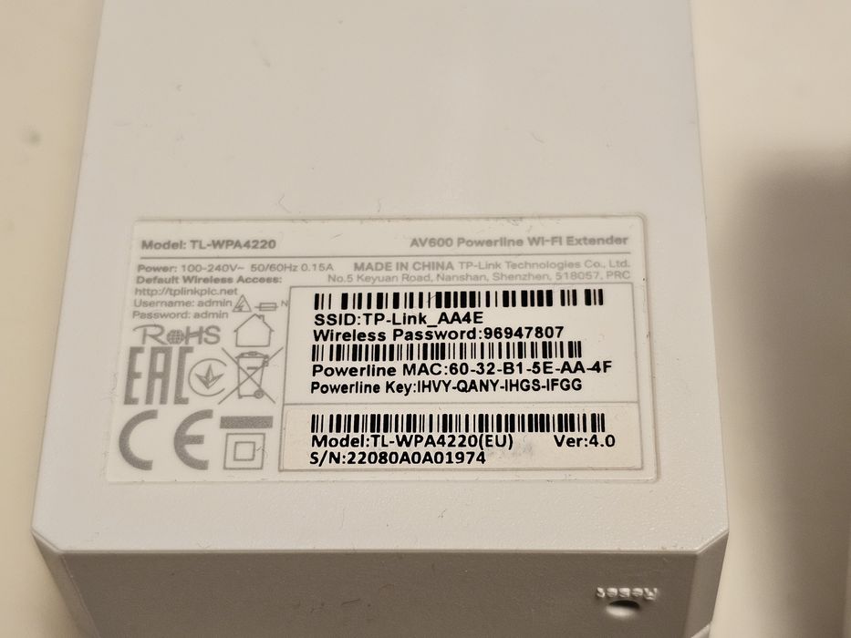 TP-Link Poweline TL-WPA4221 KIT AV600