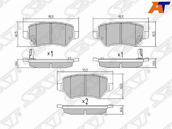 Колодки тормозные Opel Astra