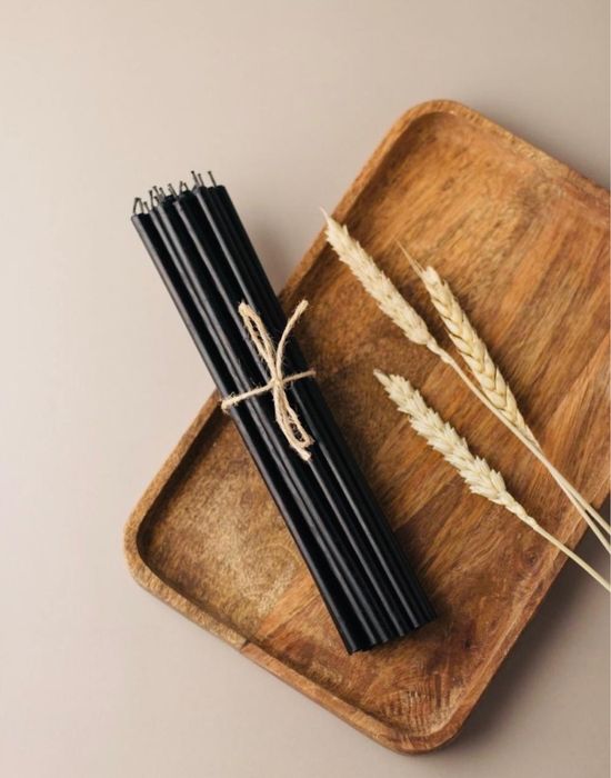 Черные восковые свечи,воск,вощина