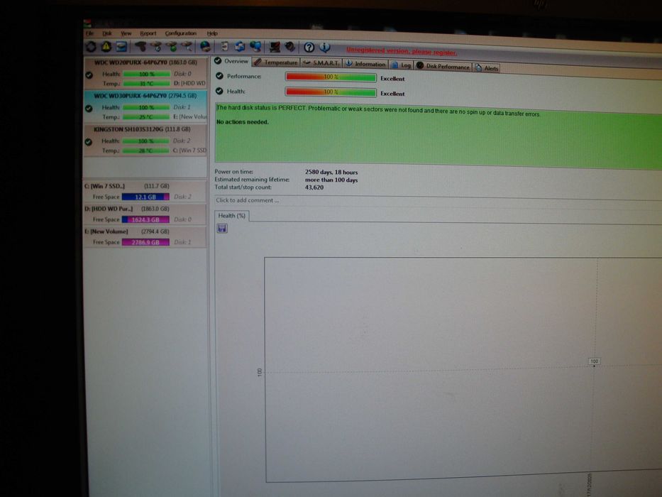 HDD Western Digital Purple Surveillance WD30PURX 3TB 5400RPM 64mb