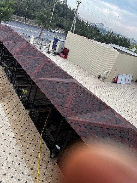 Битумли черепитса. DOCKE кизил. Тегола ва шинглос  аналоги