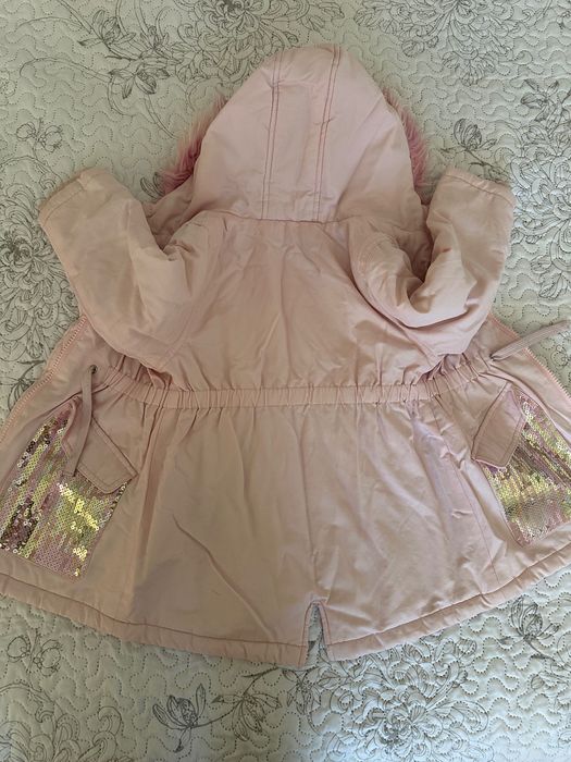 Детска зимна розова парка 2-3г