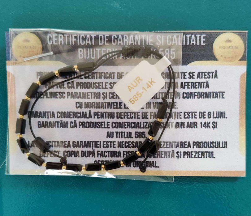 Brățară cu o bila de aur livrare prin curier