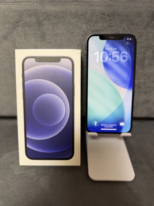 iPhone 12 - Black - 64GB - Baterie: 74%