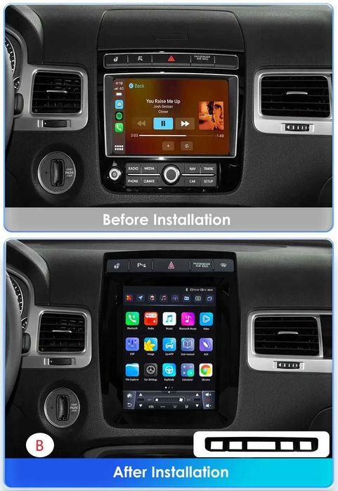 Мултимедия 9.7″ Android 14 за VW TOUAREG II (10-18г) CARPLAY навигация