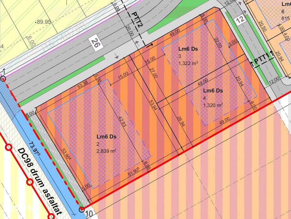 Terenuri Mosnita | servicii+6apartamente, la asfalt - toate utilitatil