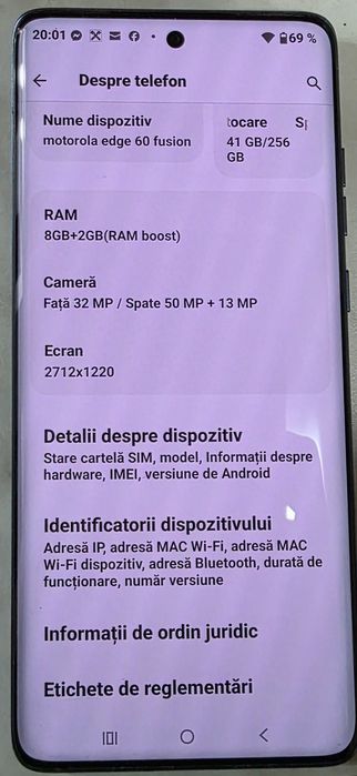 Vând Motorola edge 60 fusion
