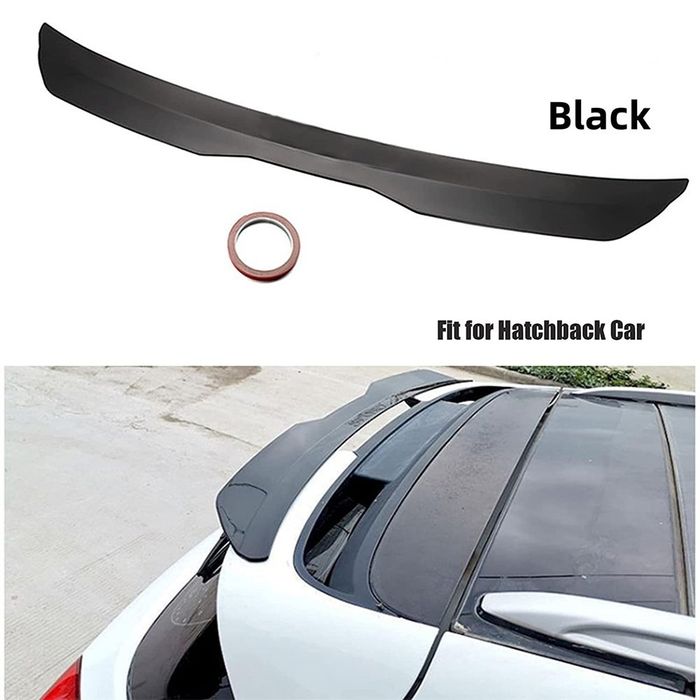 Спойлер BLACK задна универсална ABS добавка, заден спойлер за тавана н