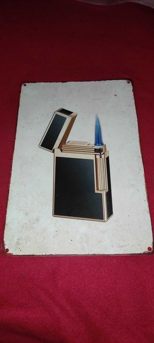 reclama metalica ( 30 cm x 20 cm ) BRICHETA DUPONT