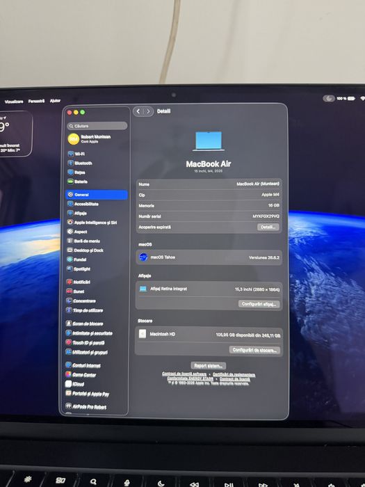 Vand MacBook Air M4 15.3’’