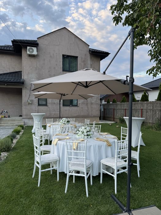 Inchiriem mese, scaune, corturi, umbrele pentru evenimente