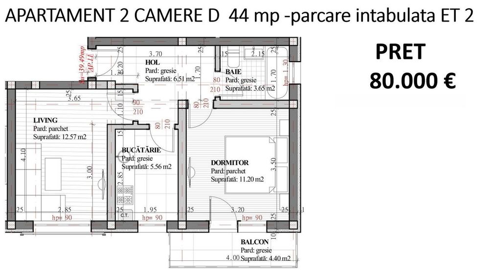 IASI - LUNCA CETATUII - Apartament cu 1 camera in bloc nou + parcare