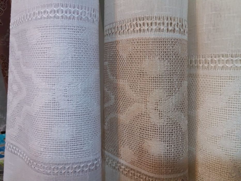 Ткань портьерная ,тюль плотная лён.