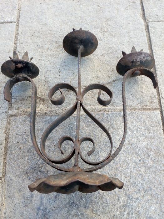 Красиви Стари Свещници Желязо Месинг - РАЗГЛЕДАЙТЕ!