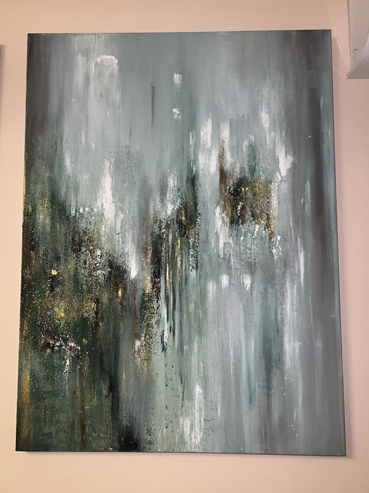 Tablou abstract, contemporan, în relief- pictura realizata manual