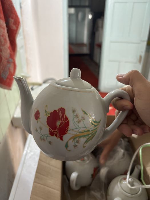 Кок чай чайник таза фарфор ссср