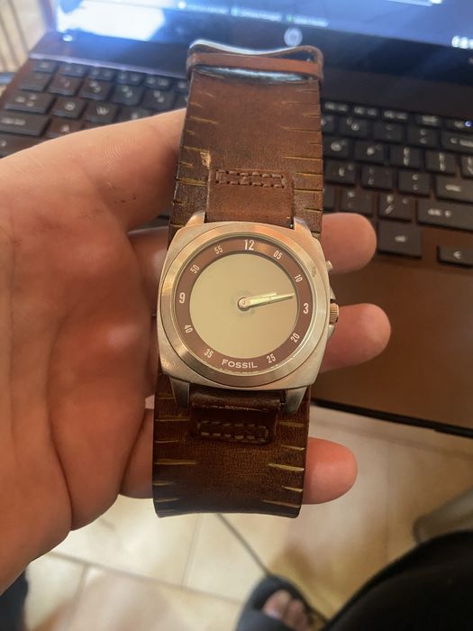 Fossil ceas barabatesc curea din piele naturala