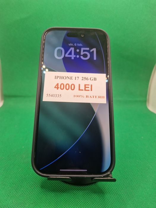 Iphone 17 256GB bat 100% Lazar Amanet Crângași 55403