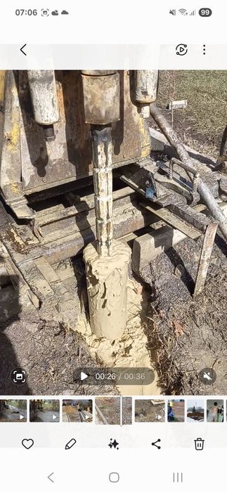 Бурение скважин.