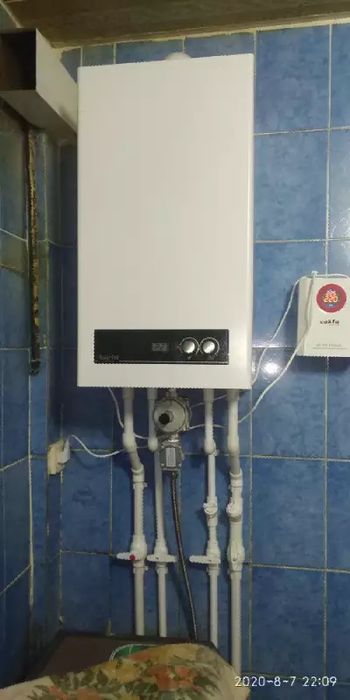 Установка двухконтурный котлыи отопление