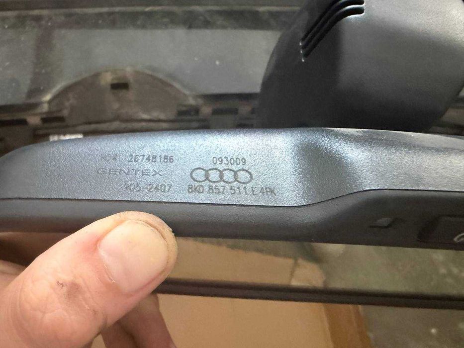 Oglinda retrovizoare interioară Audi A4 B8 Model S line pe negru camera HBA (High Beam Assist - Asistență fază lungă)