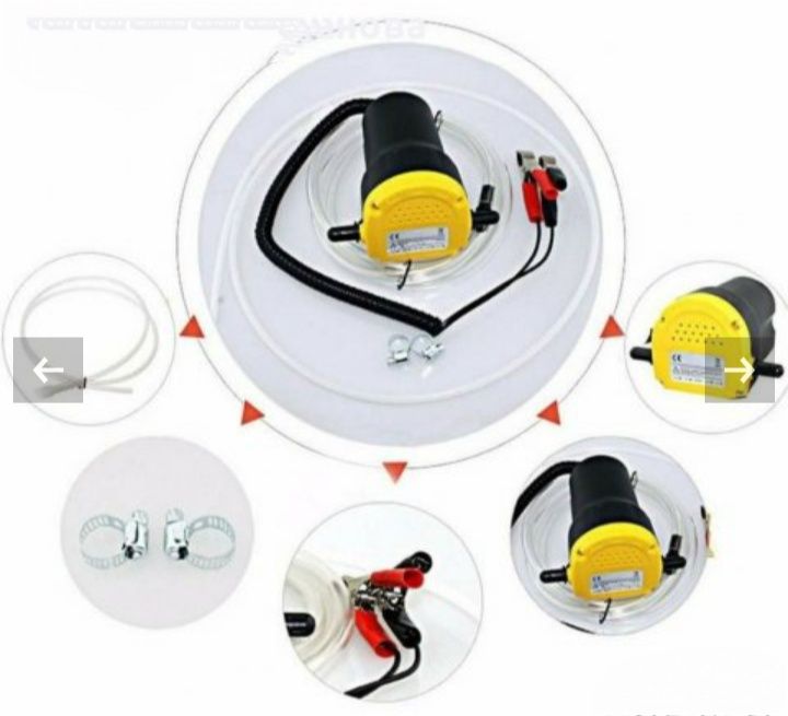 Мобилна електрическа помпа за източване на масло вода гориво 12V