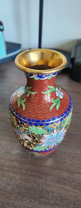Veche vază cloisonné 16 cm