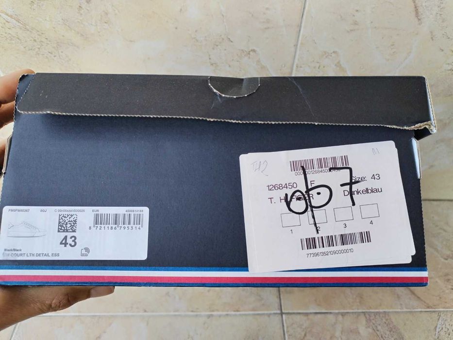 Tommy Hilfiger - страхотни мъжки кецове ЕСТЕСТВЕНА КОЖА 44