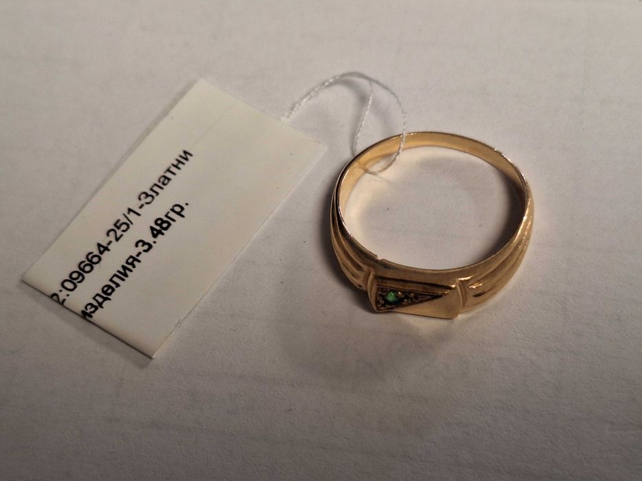 Златен пръстен 3,48гр 14к