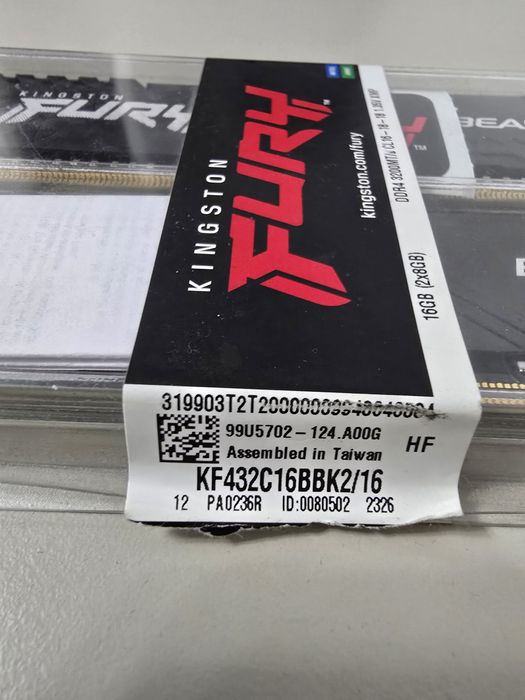Memorie Kingston FURY Beast  2x 8GB DDR4 3200MHz CL16