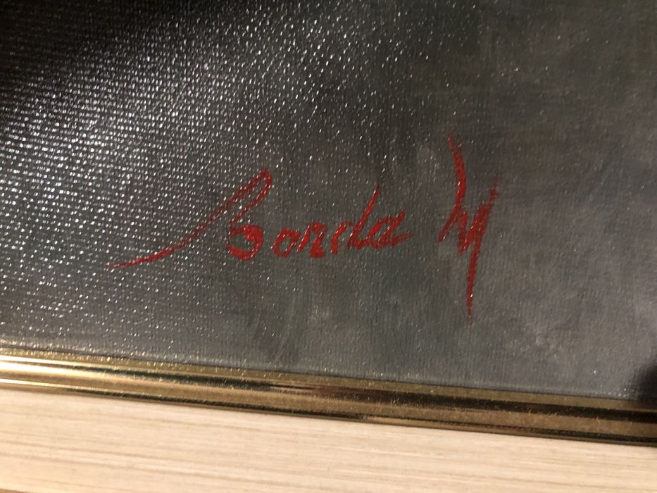 Reducere 50%! Tablou original semnat pictura in ulei dimensiune mare