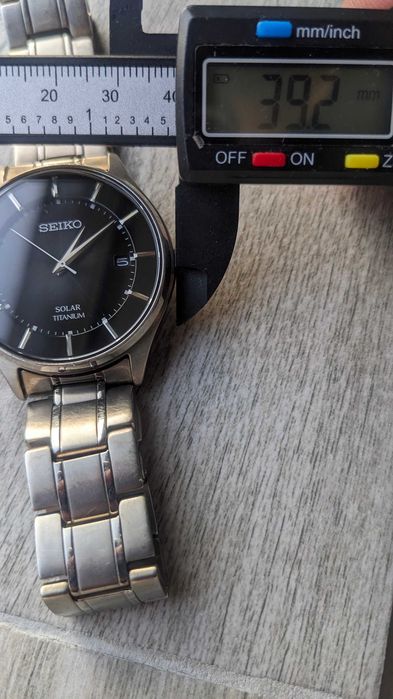 Ceas Seiko solar titan V157-0BX0 cadran negru sunburst, hacking