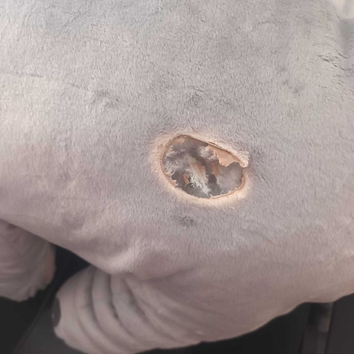 Jucarie plus elefant gri mare, defect minor, pret redus