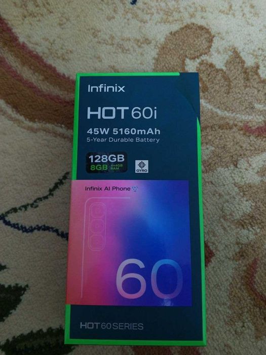 Infinix hot 60i 4+4/128 gb