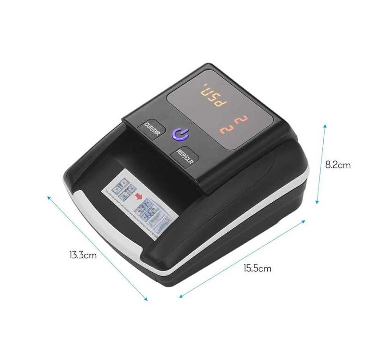 Детектор за фалшиви банкноти с ЕЦБ сертификация 12 месеца Гаранция