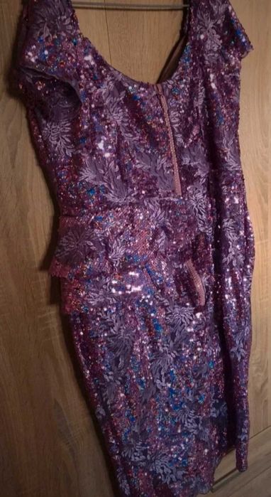Rochie de seara cu paiete mov