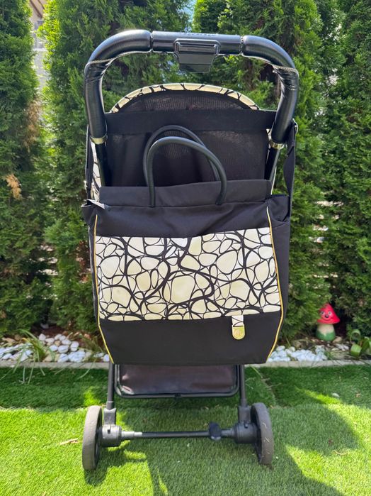 Бебешка количка Peg Perego Selfie + чанта за количка Borda Graphic Gold