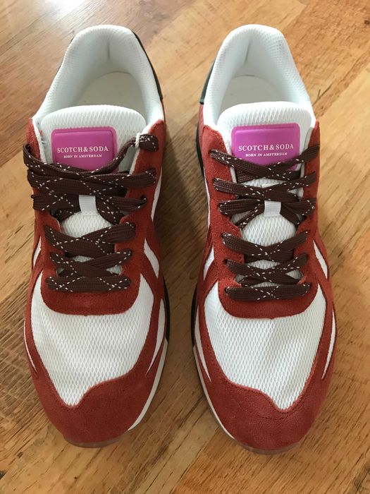 чисто нови оригинални мъжки кожени сникерси SCOTCH and SODA