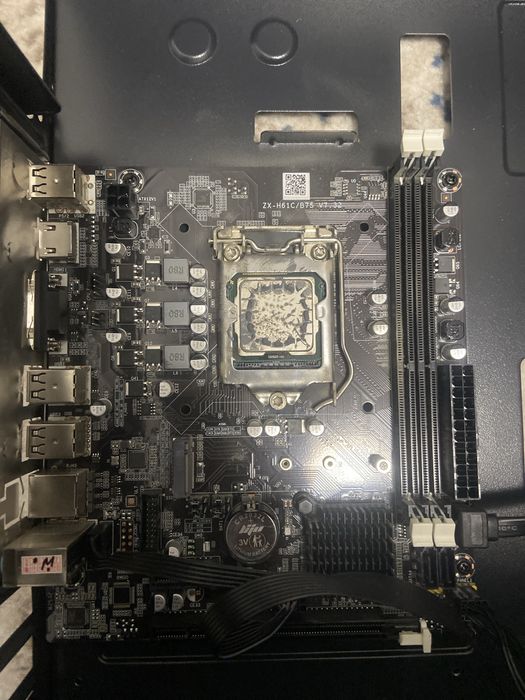 H61 + core i5 2400 + GTX 730 4gb + block 450 vt + ozu 12gb