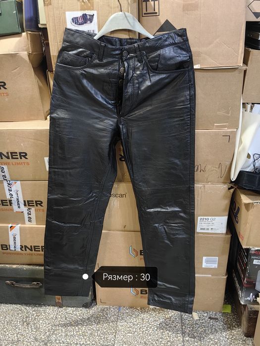 Кожени мото панталони